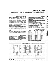 DataSheet MAX301 pdf